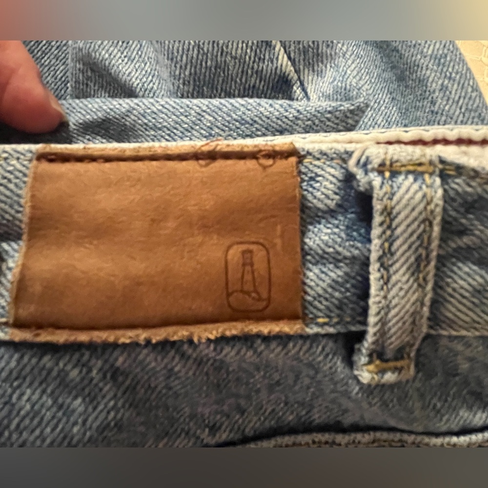Vintage Y2K Lands End Mom Blue Jeans Size 16 Light Wash - Picture 6 of 6